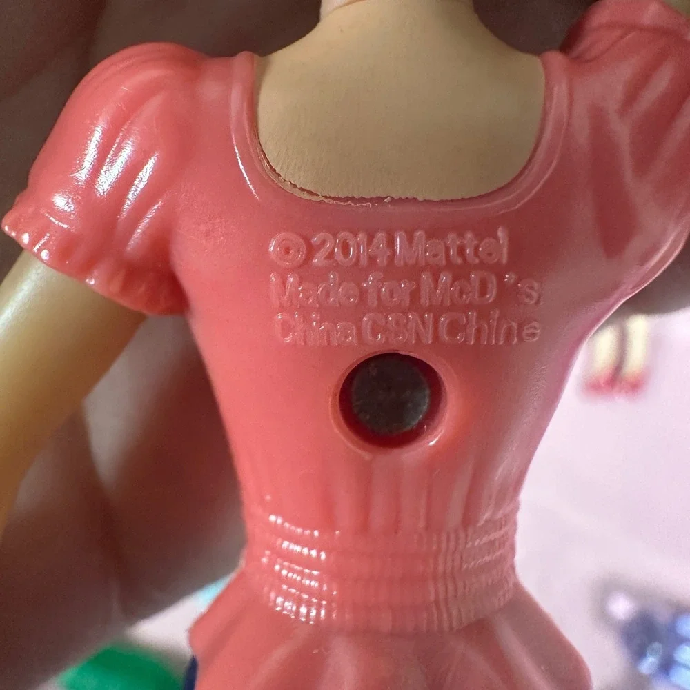 Lot of 3 Mattel Barbie McDonalds Happy Meal Dolls 2008 2014‎ Mini Figures 5